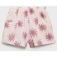Mango Girls Paige Co-Ord Shorts - Pink