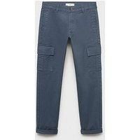 Mango Boys Cargo Trousers - Blue