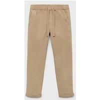 Mango Boys Elasticated Waist Trousers - Brown