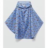 Mango Younger Boys Digger Raincoat Poncho - Blue