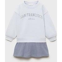 Mango Younger Girls 2 In 1 San Francisco Sweat Dress - Blue