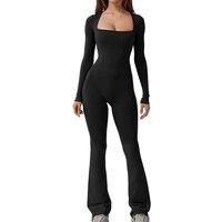 Women'S Slim Fit Jumpsuit In 5 Sizes And 6 Colours - Black