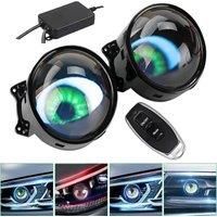 3-inch Devil's Eye LED Car Dynamic Lights 12v with remote control control Eyes Retrofit Kits