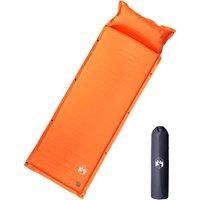 Berkfield Home Self Inflating Camping Mattress with Pillow 1-Person Orange