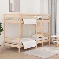 Bunk Bed 90x200 cm Solid Wood Pine