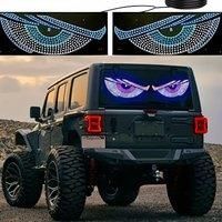 2025 New Car Dynamic Devil's Eye Light Car Sticker Led Display Truck Car Front and Rear Windshield