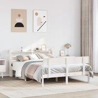 Berkfield Home Bed Frame without Mattress White 140x200 cm Solid Wood Pine