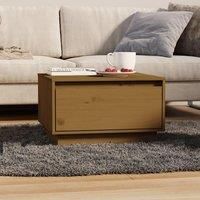 Coffee Table Honey Brown 55x56x32 cm Solid Wood Pine