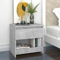 Berkfield Home Bedside Cabinets 2 pcs Concrete Grey 40x30x39 cm Engineered Wood | Size: 40 x 30 x 39 cm