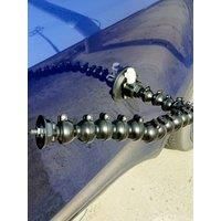 Car dent repair 4-inch suction cup black straight head bracket dent dent accessories detection light board link frame