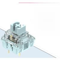 TTC Silent Bluish White Switch Mechanical Keyboard Mute Tactile 3 Pin 42 gf Dual Gold Plated Spring