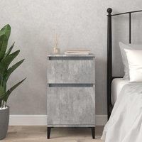 Bedside Cabinet Concrete Grey 40x35x70 cm