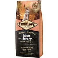 Carnilove Puppy Food Salmon & Turkey Dog Food GrainFree PotatoFree Large Breed