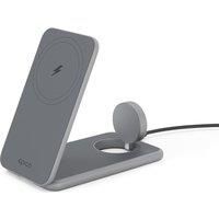 EPICO Mag Foldable Qi Wireless Charging Pad, Silver/Grey
