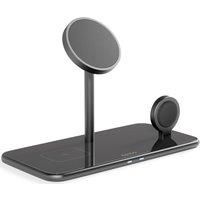 EPICO Mag Glass Qi Wireless Charging Stand, Black