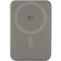 EPICO EM51 UltraPack Slim Qi2 5000 mAh Portable Magnetic Power Bank - Titanium, Silver/Grey