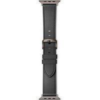 EPICO Apple Watch 42 - 49 mm Leather Strap - Black, Black
