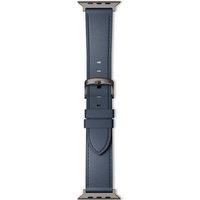 EPICO Apple Watch 42 - 49 mm Leather Strap - Blue, Blue