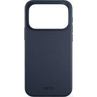 EPICO Mag Magnetic iPhone 17 Pro Max Genuine Leather Case - Blue, Blue
