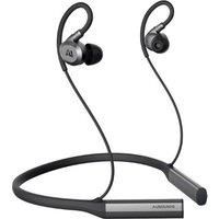 AUSOUNDS AUFlex Wireless Bluetooth NoiseCancelling Earphones  Black & Silver