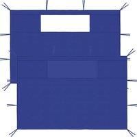Gazebo Sidewalls with Windows 2 pcs Blue