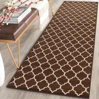 Heavy Duty Machine Washable Hallway Kitchen Non Slip Door Mat Brown Cream