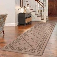 Heavy Duty Machine Washable Hallway Kitchen Non Slip Door Mat Beige