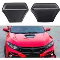Car modification exterior decoration hood decoration ventilation panel, ABS carbon fiber, black