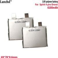 3.8V battery 6180mAh cell For Drone Spirit 4 pro Phantom 4 Pro cell 867869 69*78*8.6mm