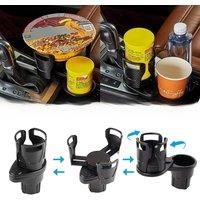 New car cup holder extender 2-in-1 multifunctional extender installation bracket with 360 degree