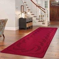 Heavy Duty Machine Washable Hallway Kitchen Non Slip Door Mat Red