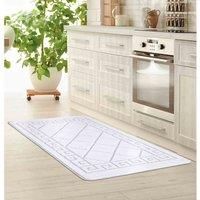 Heavy Duty Machine Washable Hallway Kitchen Non Slip Door Mat Silver