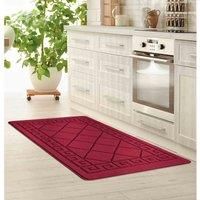 Heavy Duty Machine Washable Hallway Kitchen Non Slip Door Mat Red