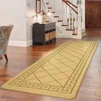 Heavy Duty Machine Washable Hallway Kitchen Non Slip Door Mat Ochre