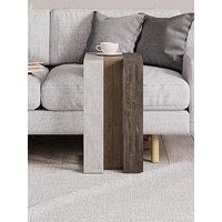 Decortie Muju C Side Table - Light Grey/Brown