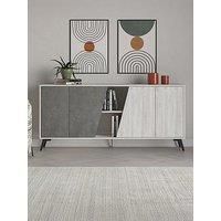 Decortie Fiona Large Sideboard - White/Grey