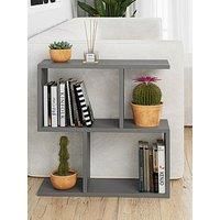 Decortie End Table Versatile Design 19.5X60X60Cm Particleboard Anthracite Grey, Black