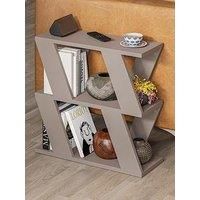 HOCUS PICUS Narrow Side Table with 2 Storage Shelf | 2 Tier Side Table | Slim End Table | Modern Design Sofa Table | Living Room, Office | Many Colour Options | 60x22x57cm (Light Mocha)