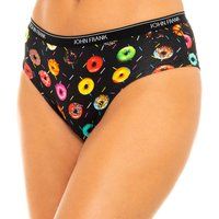 John Frank Women/'s Multicolor Fantasy Briefs, Black-Prints, L
