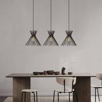 Opviq Kirpi 3088 pendant light 3-bulb linear black