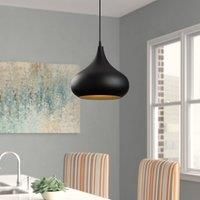 Opviq Saglam 3774 pendant light 1-bulb 30cm black/gold