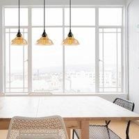 Opviq Dilberay 326-S hanging light 3-bulb black/amber