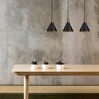 Opviq Berceste 251-S1 hanging light 3-bulb black/gold