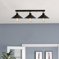 Opviq Berceste N-660 ceiling light 3-bulb 24 cm black