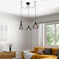 Opviq Mezopotamya N-1291 pendant light 3-bulb black