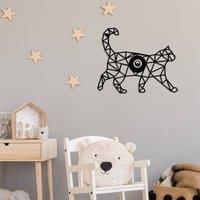 Opviq W-041 wall lamp, laser-cut, black cat design