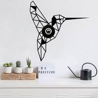 Opviq W-053 wall lamp, laser-cut, black bird design