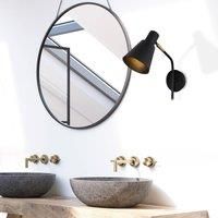 Opviq Sivani MR-664 wall light 1-bulb black/gold