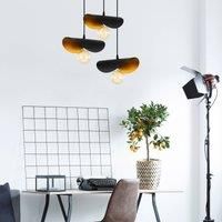 Opviq Sivani MR-966 pendant 3-bulb round black/gold