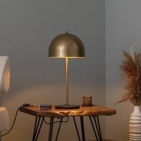 Opviq Can NT-134 table lamp, gold, semi-circular lampshade